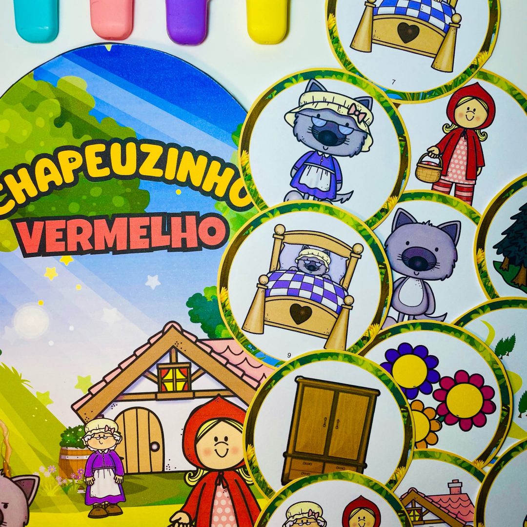 Luva de História – Chapeuzinho Vermelho 🎭📖