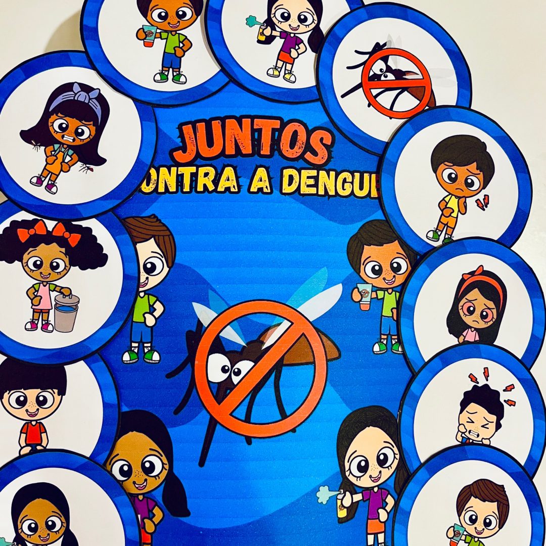 Luva de contação de historia- Juntos contra a Dengue