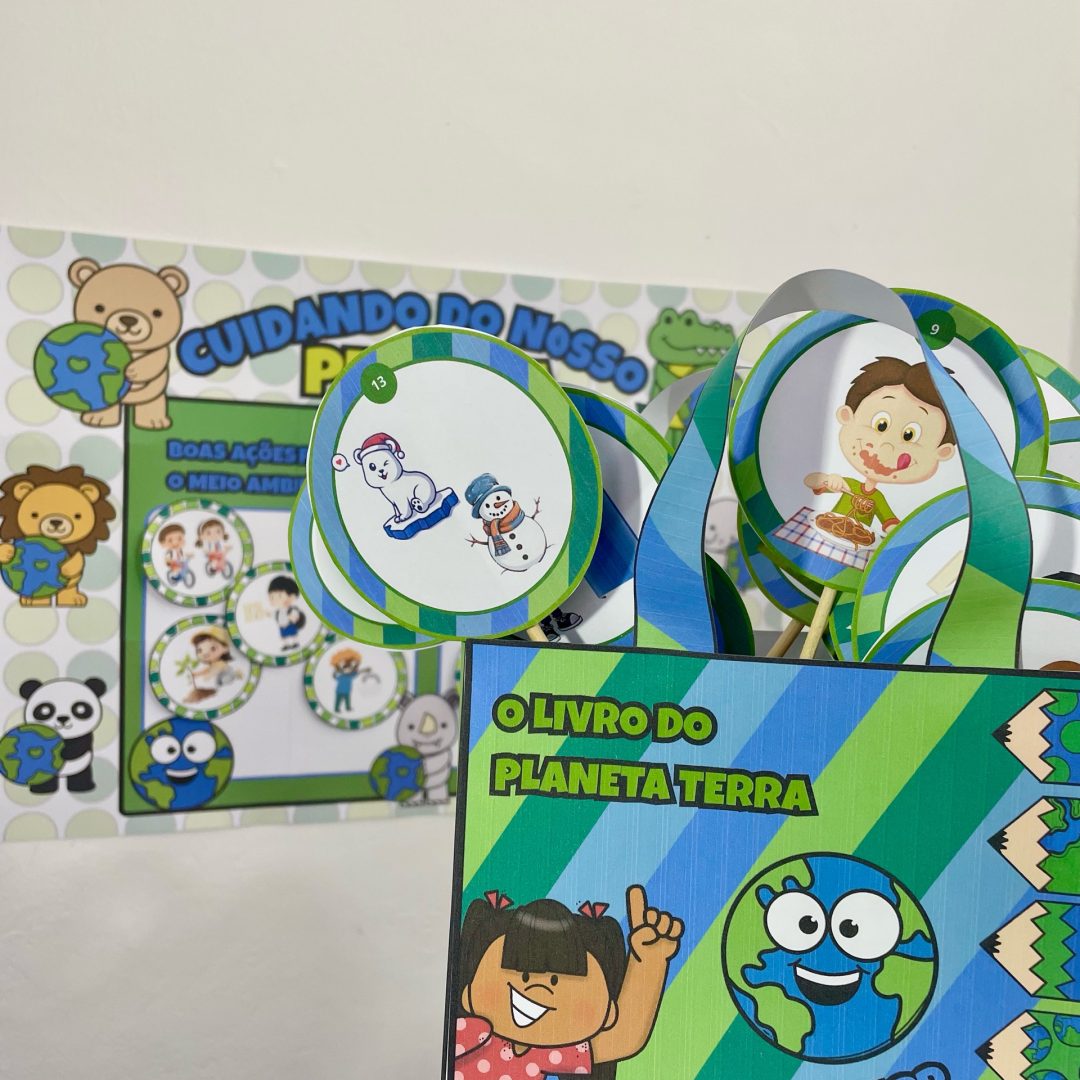 Kit Meio Ambiente – Aprender a cuidar do planeta começa na infância! 💚🌿