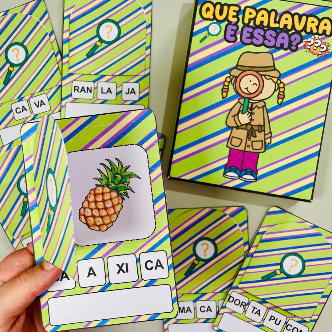 🔍✨ Que palavra é essa? – Um desafio divertido para pequenos detetives da alfabetização! 🕵️‍♀️✏️