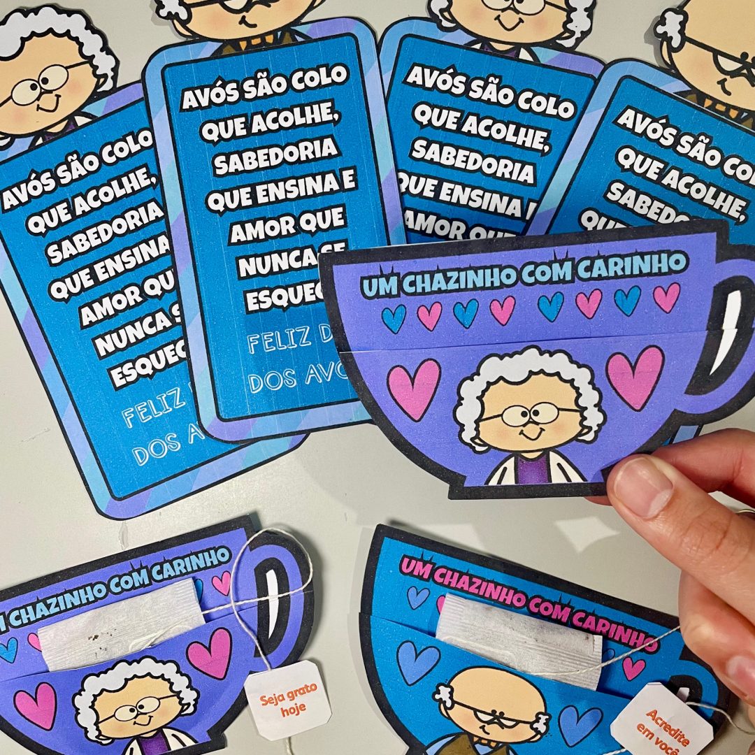 👵💖 Lembrancinha Dia dos Avós – Amor que cabe num chá e num marcador de página! 👴🍵📖
