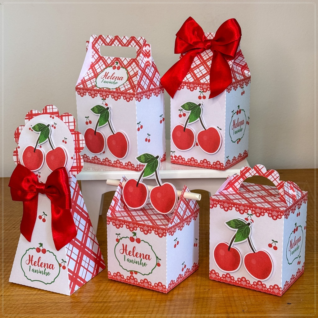 ARQUIVO DIGITAL – KIT PAPELARIA PERSONALIZADA CEREJINHA