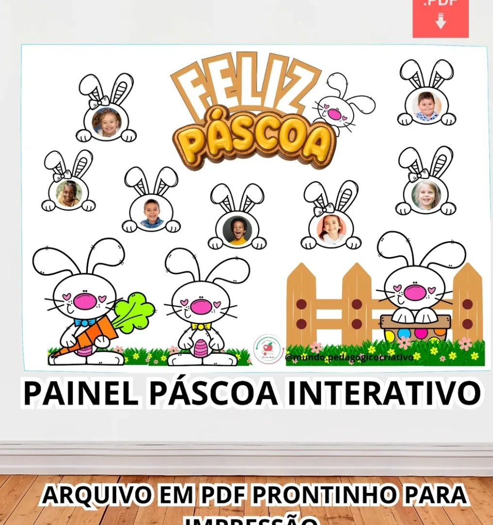 Painel páscoa interativo